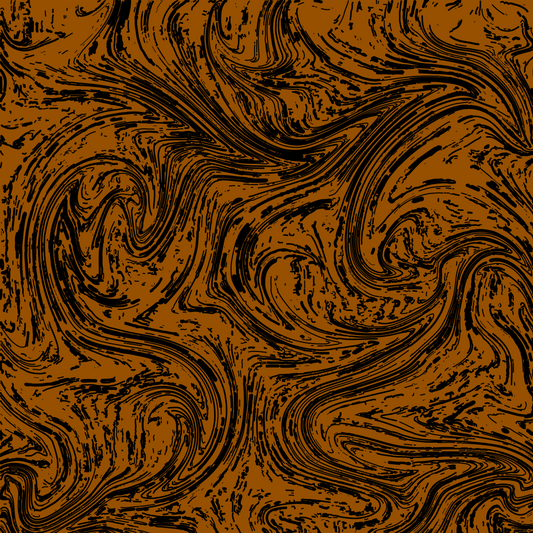 Burnt orange liquid marble digital art design for fashion, entertainment, or digital arts.